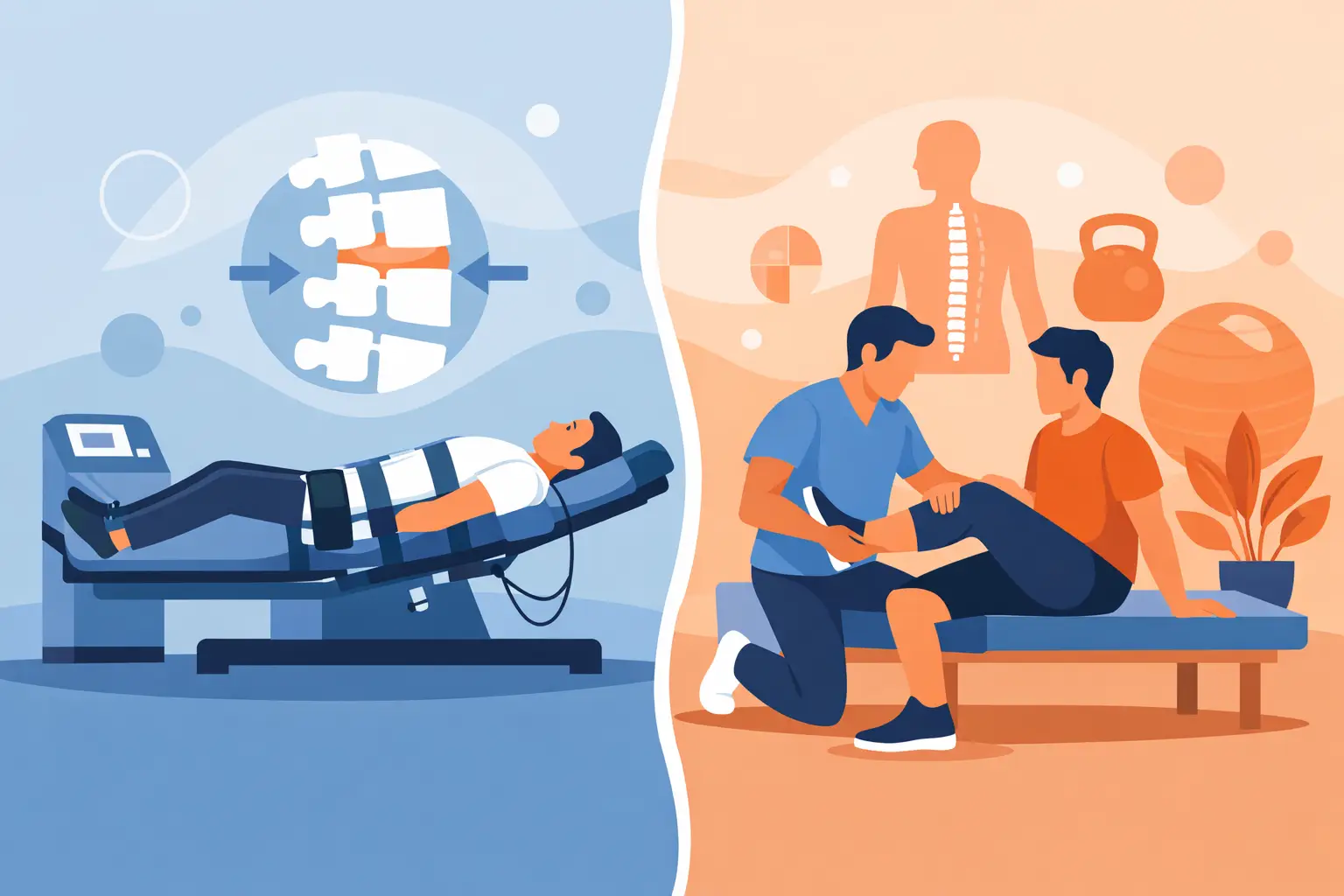 Decompression Versus Physical Therapy: What Helps?