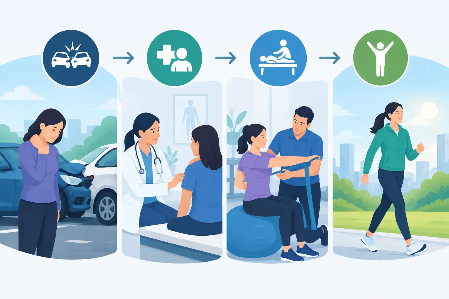 An Auto Injury Recovery Example, Step by Step